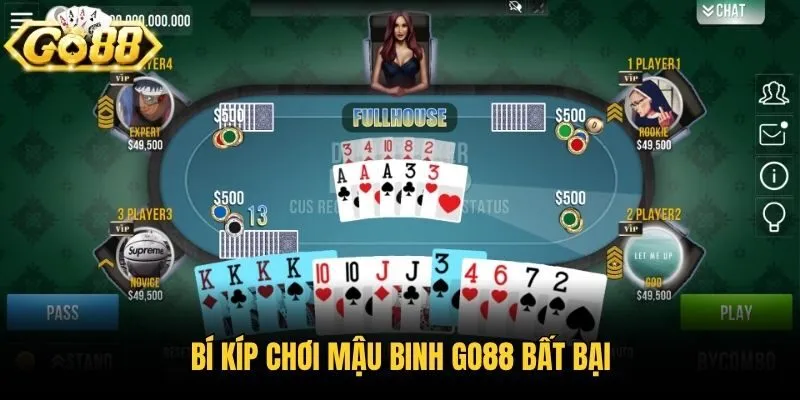 Bí kíp chơi mậu binh Go88 bất bại