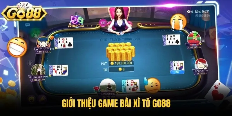 Giới thiệu game bài xì tố Go88