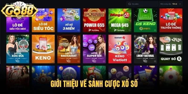 Giới thiệu về sảnh cược xổ số