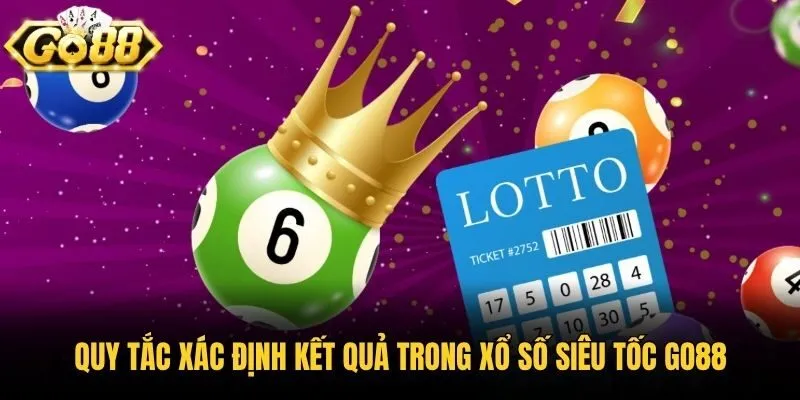 Quy tắc xác định kết quả trong xổ số siêu tốc Go88